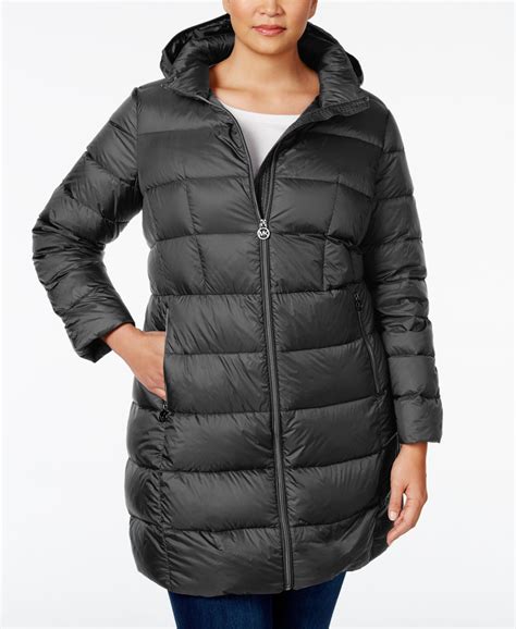 michael kors women's hooded puffer coat|michael kors puffer coat 2x.